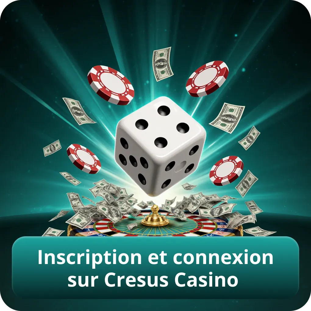 Inscription et connexion sur Cresus Casino